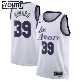 NBA Los Angeles Lakers Trikot 22 Dwight Howard 39 Nike 2022-23 City Edition Weiß Swingman - Kinder